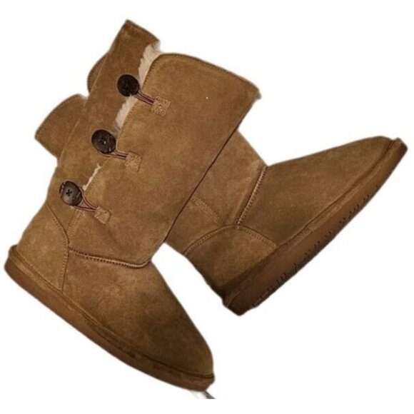BearPaw Boot Lauren Suede‎ Upper Sheepskin/Wool Blend Lining size 7 - Picture 8 of 11